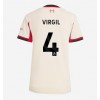 Damen Fußballbekleidung Liverpool Virgil van Dijk #4 Auswärtstrikot 2025-26 Kurzarm